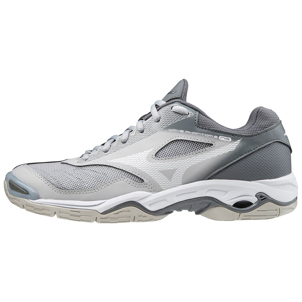 Tenis Futsal Mizuno Wave Phantom 2 Nb - Mulher - Branco/Cinzentas - KOEFN9621